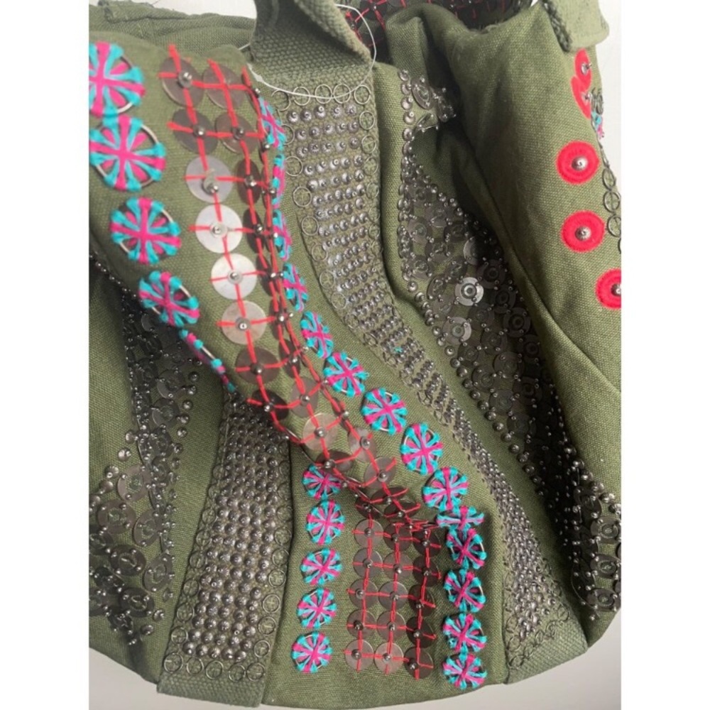 Free People x The Falls! Constellation Tote Bag In Olive NWOT! - Picture 7 of 14